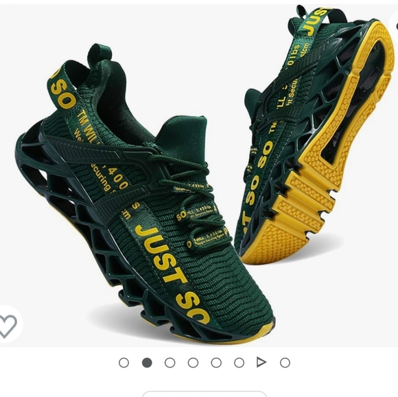 UMYOGO Women's Dark Green Blade Type Running Athletic Sneakers Eu 40.  Size 9 - Picture 9 of 10